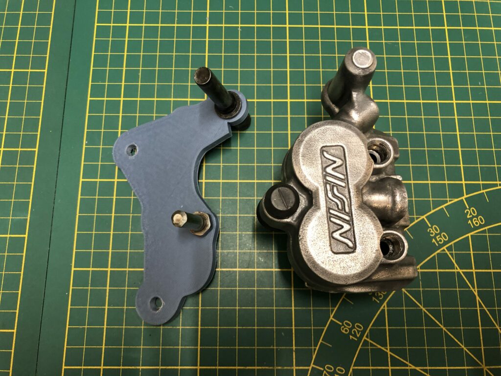 Réalisation d'une plaque modèle pour la patte de déport de fixation de l'étrier de frein